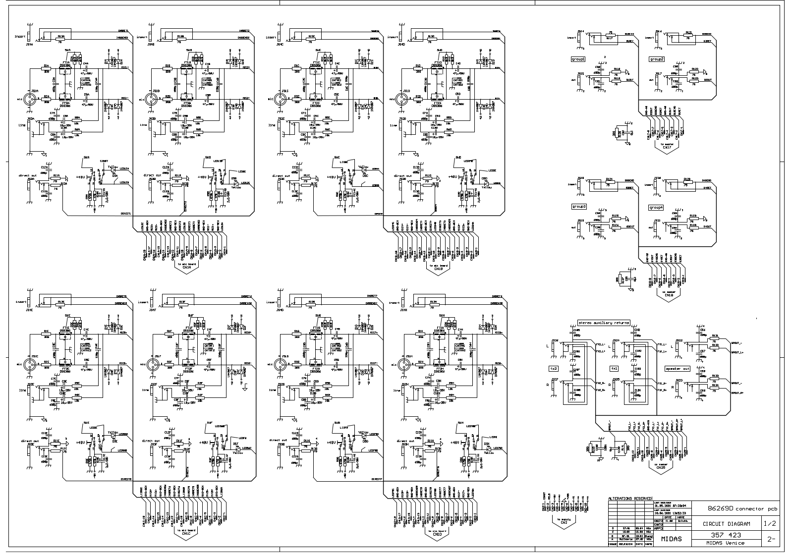 Midas 86269d User Manual