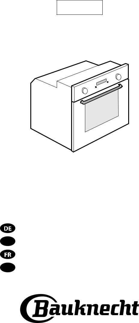 bauknecht ELVE 8170 INSTRUCTION FOR USE