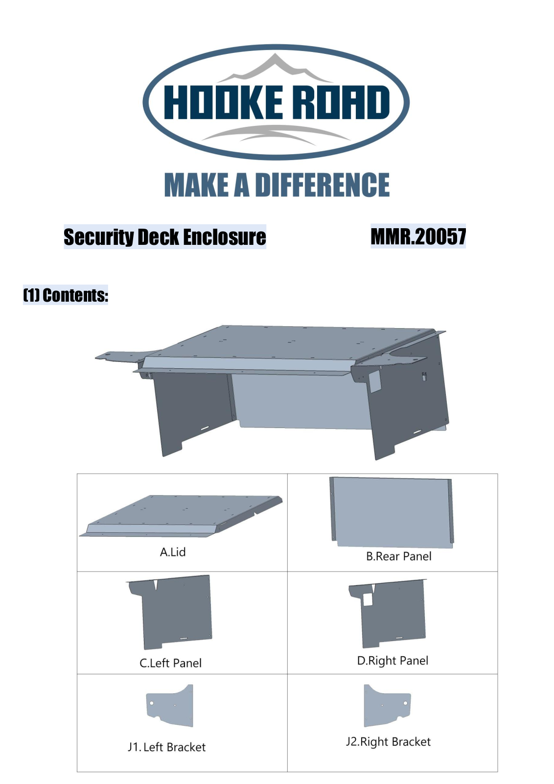 Hooke Road MMR.20057 User Manual - ManualMachine.com