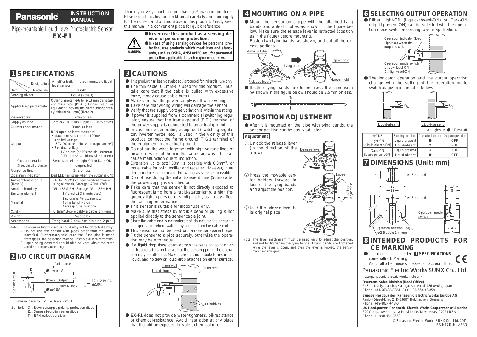 Panasonic EXF1 User guide