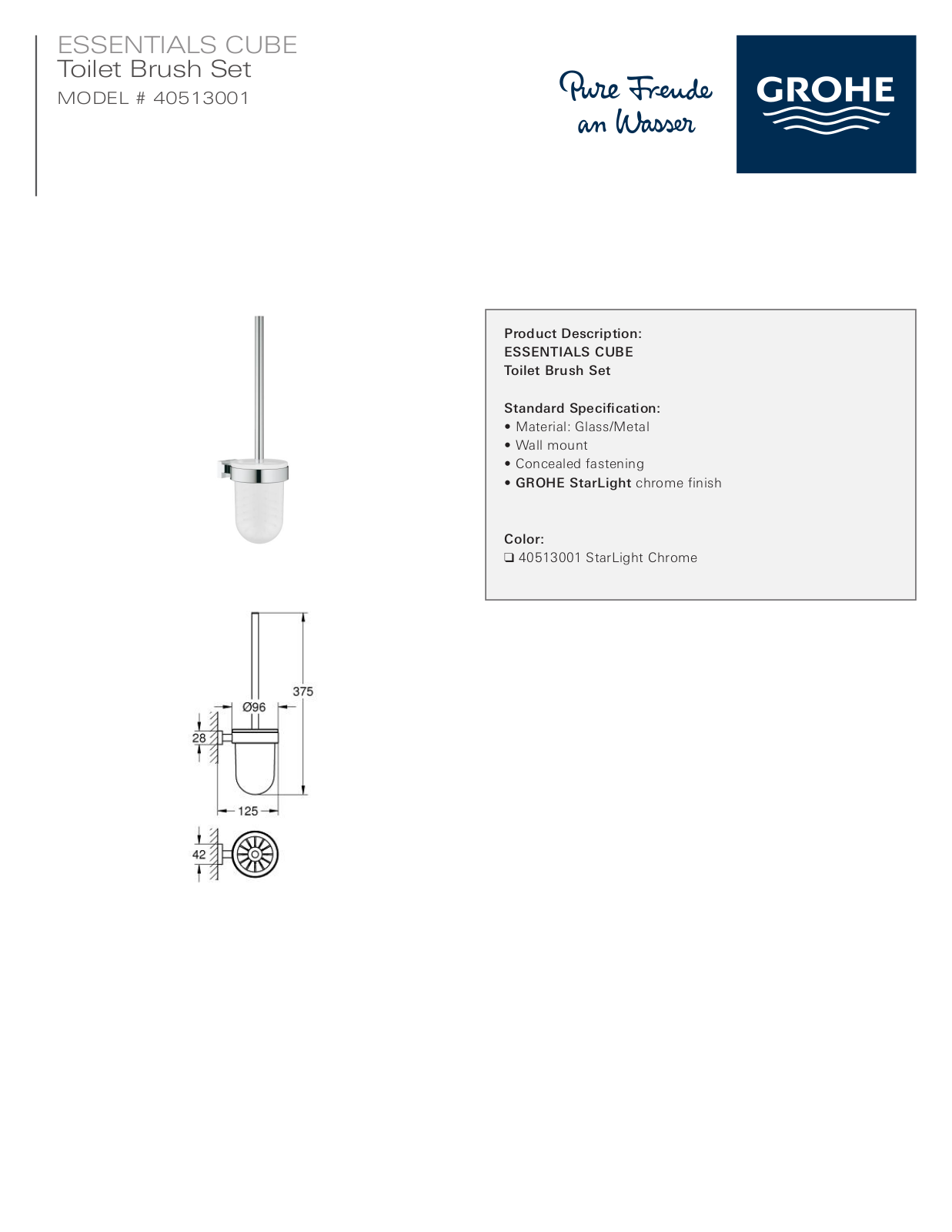 GROHE GRH5408 Specifications - ManualMachine.com
