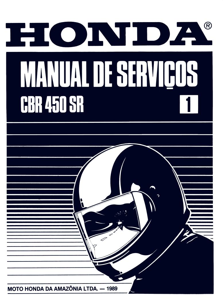 Honda CBR 450SR Manual de Serviços