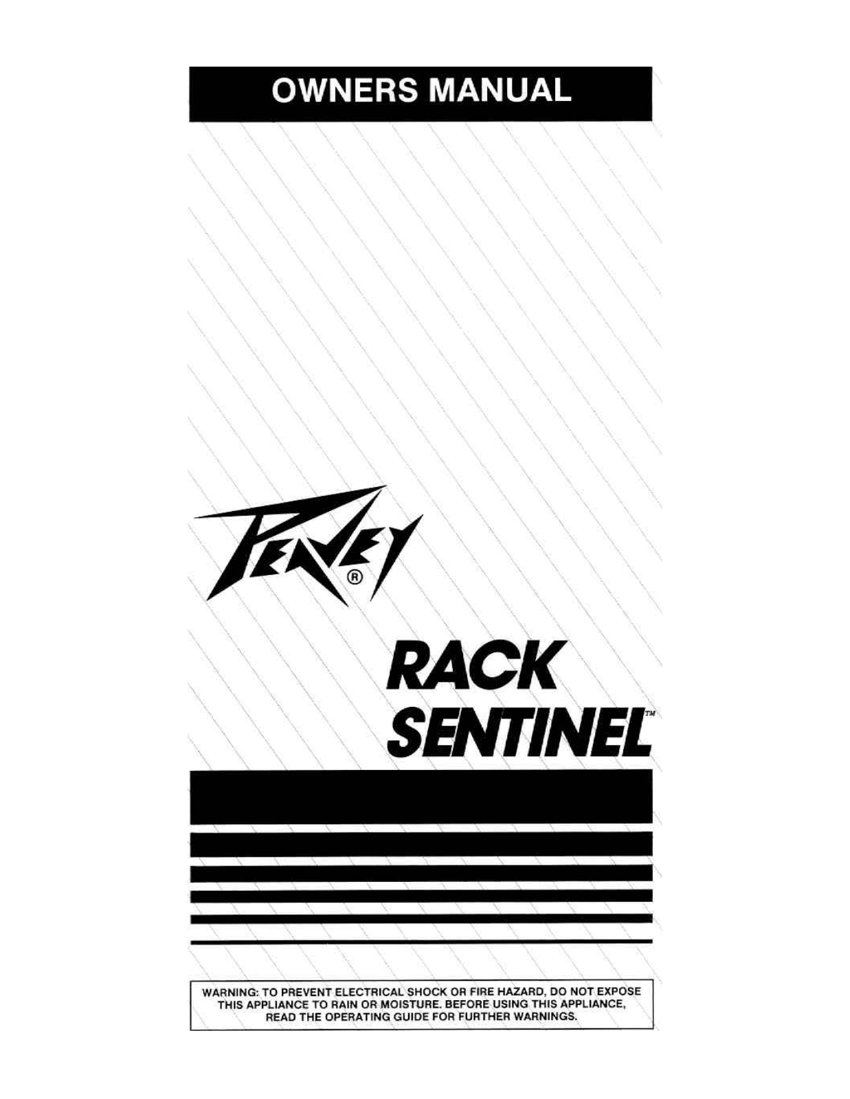 Peavey RACK SENTINEL Owners manual