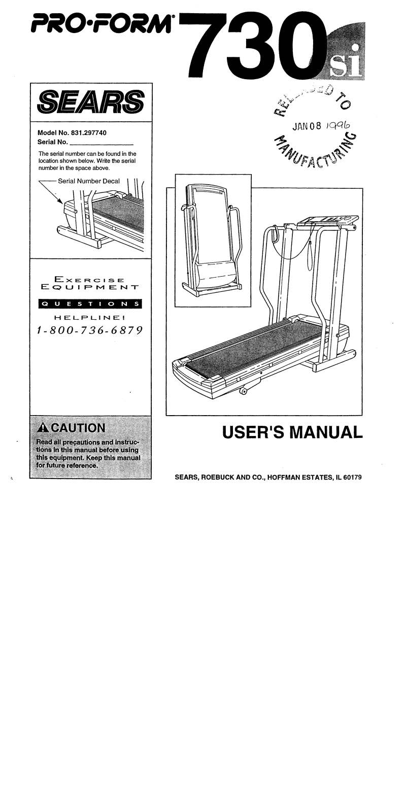 Proform 831.297740 User Manual