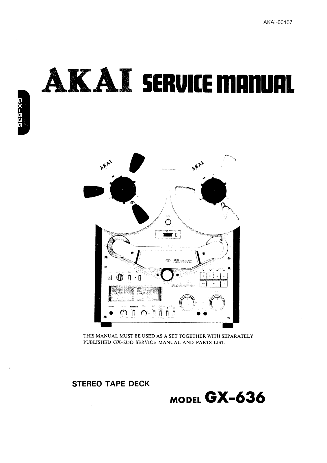 Akai GX-636 Service manual