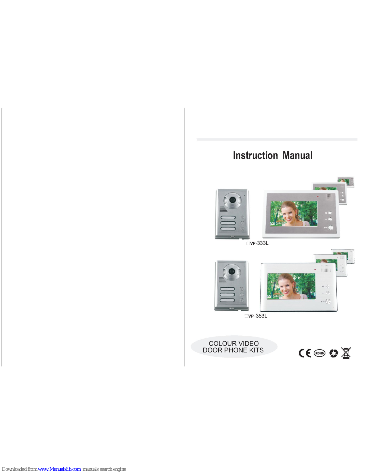 OZSS vp-333L, vp-353L Instruction Manual