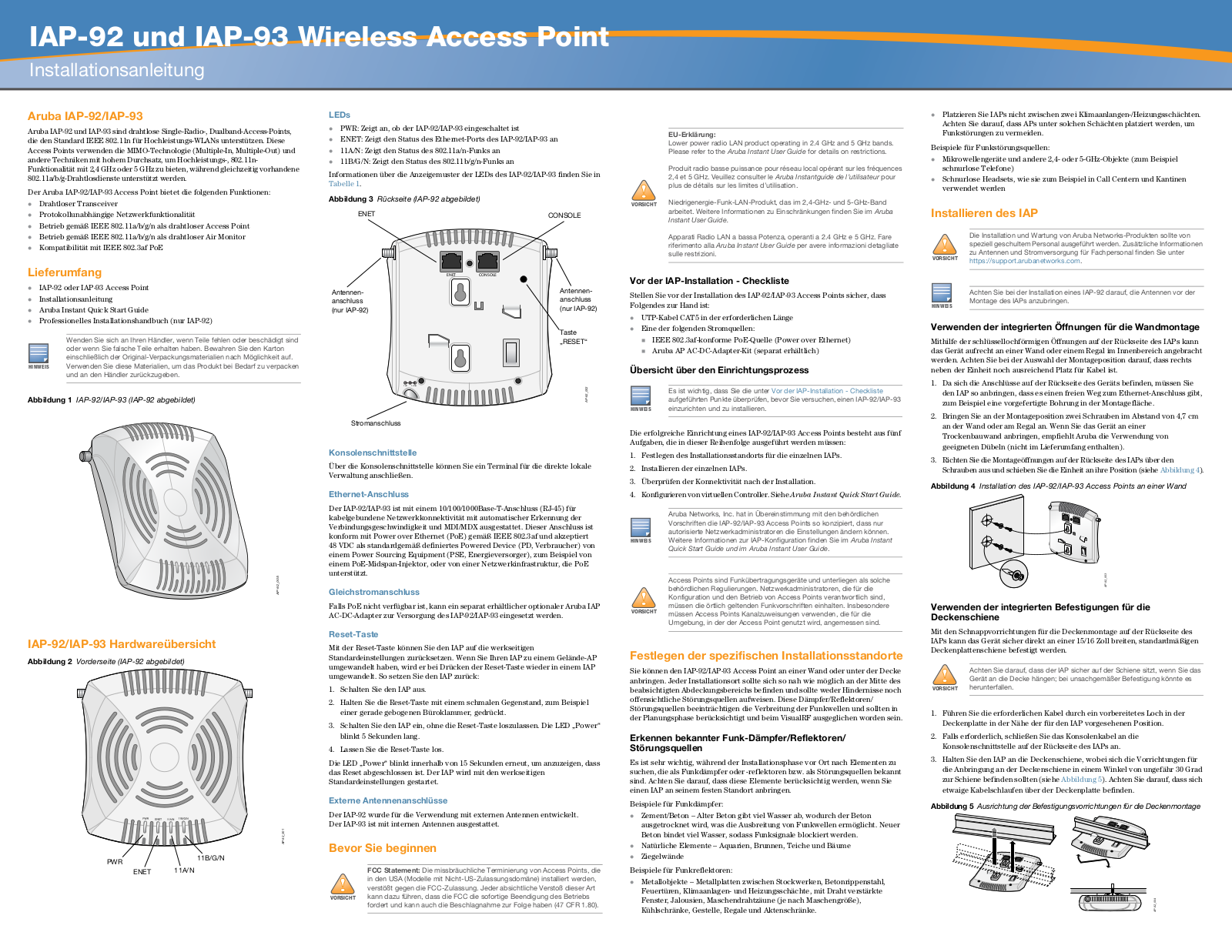 Dell W-IAP92, W-IAP93 User Manual