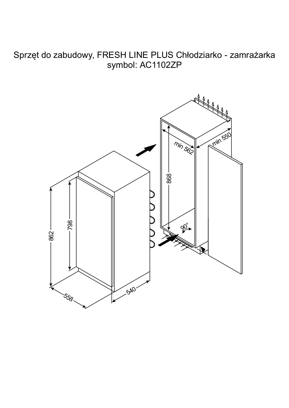 Amica AC 1102Z PA+ User Manual