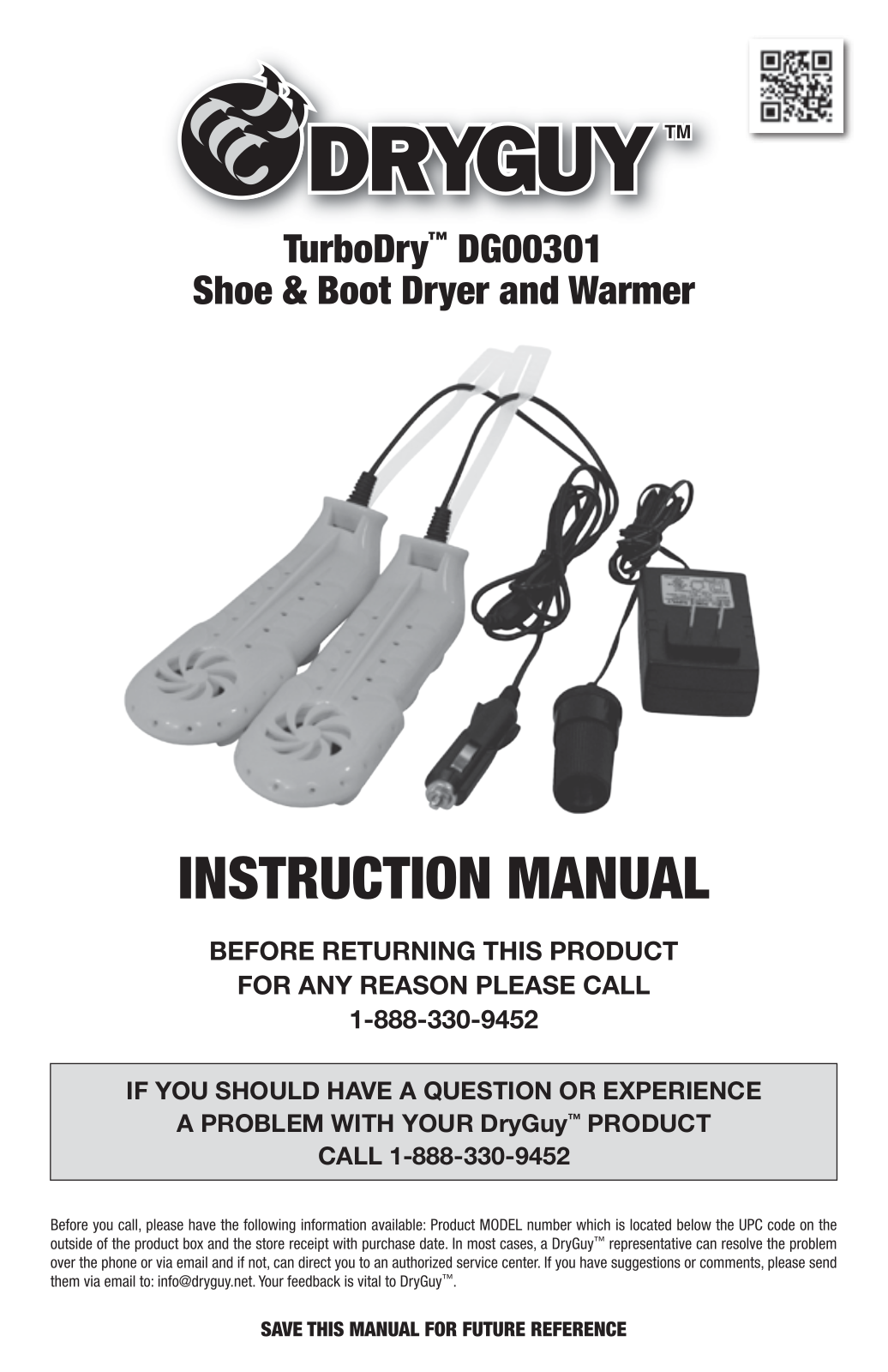 DryGuy DG00301 User Manual