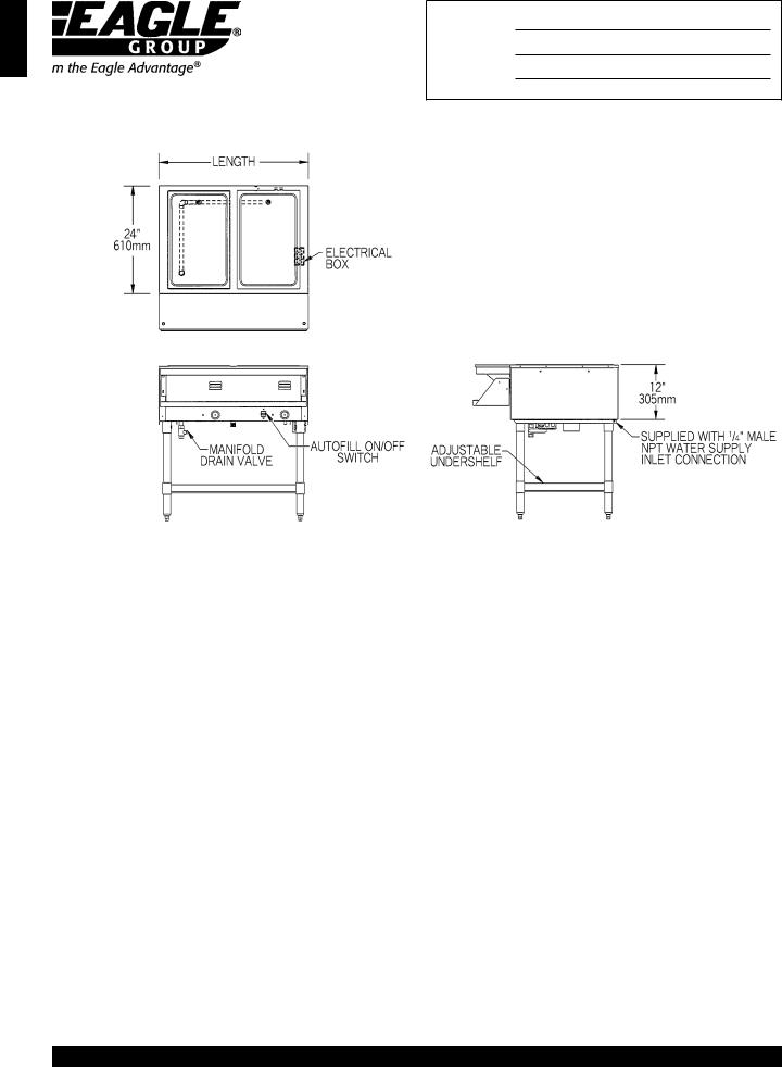 Eagle Group SHT2-120 General Manual