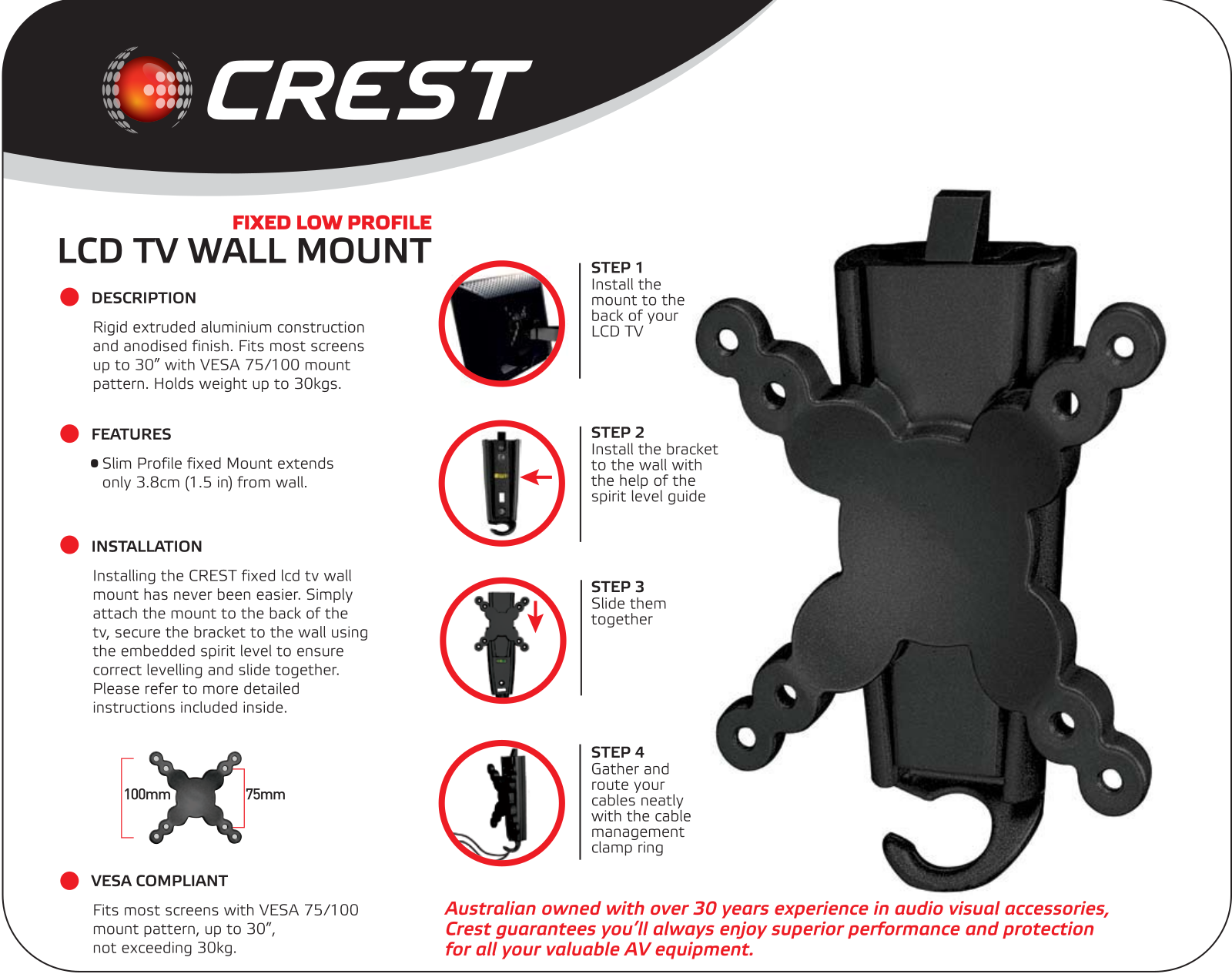 Crest LCD001 User Manual