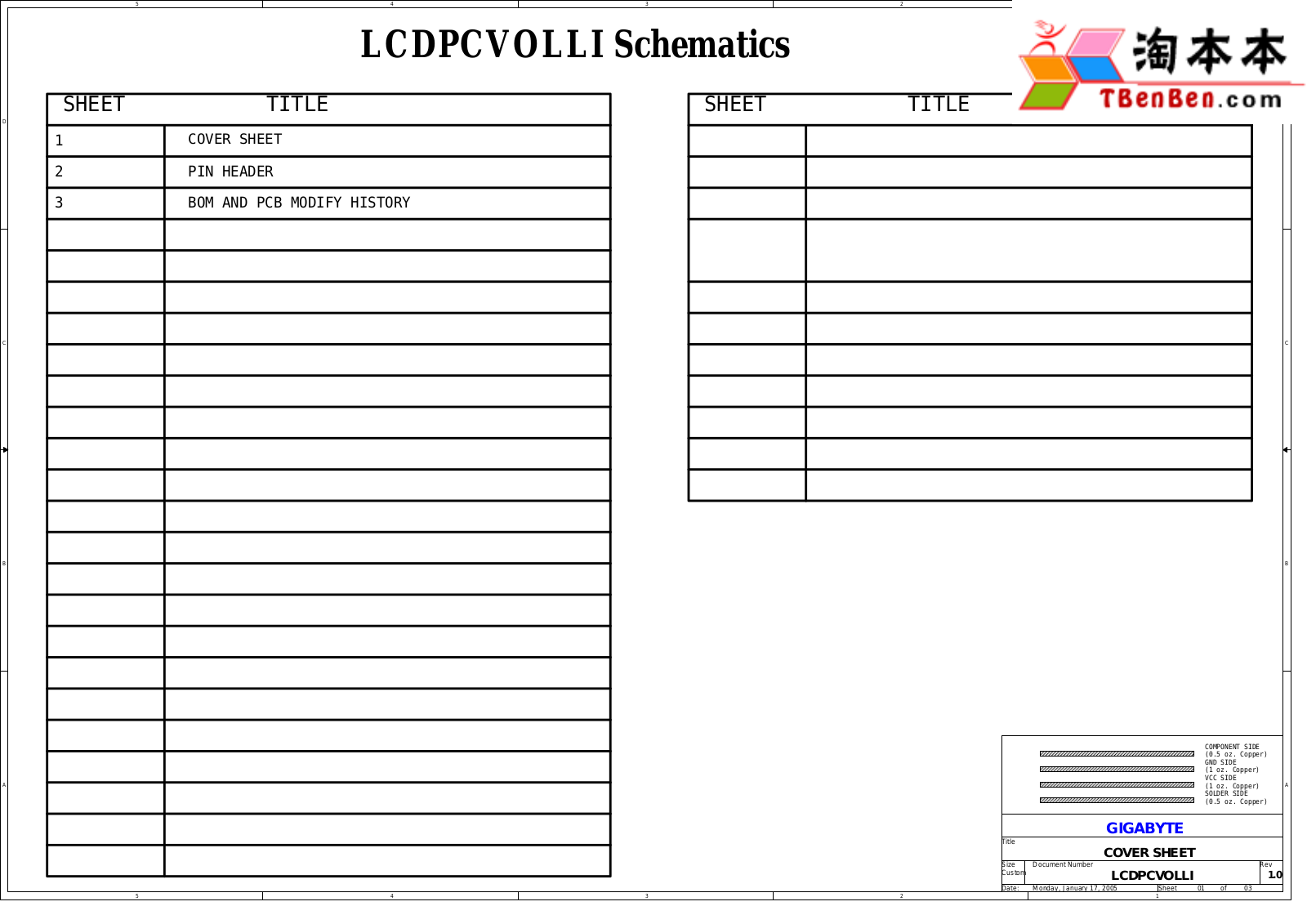 Gigabyte LCDPCVOL Schematics