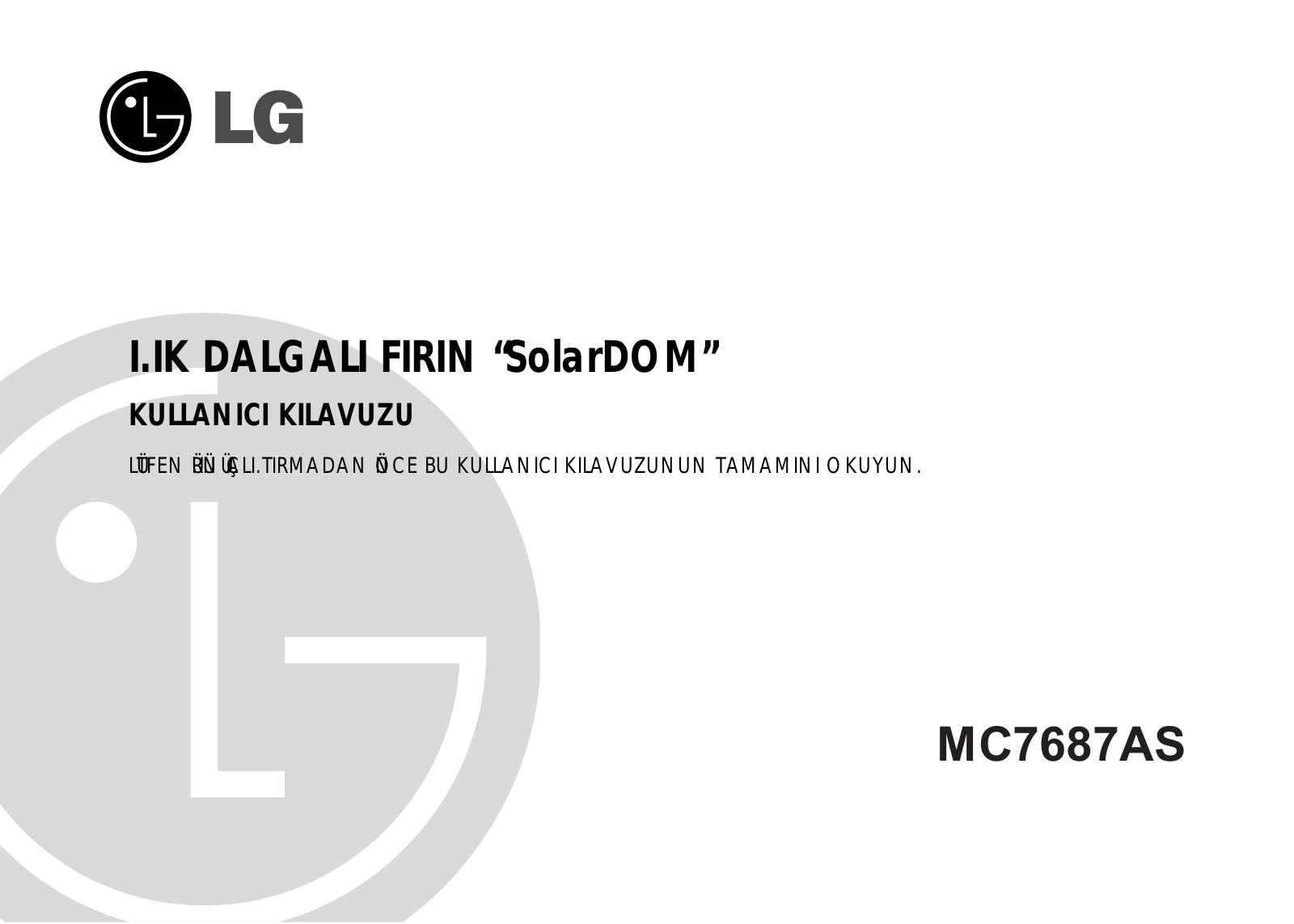 Lg MC-7687-AS User Manual