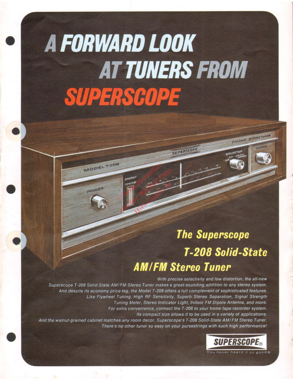 Superscope T-208 flyer - ManualMachine.com