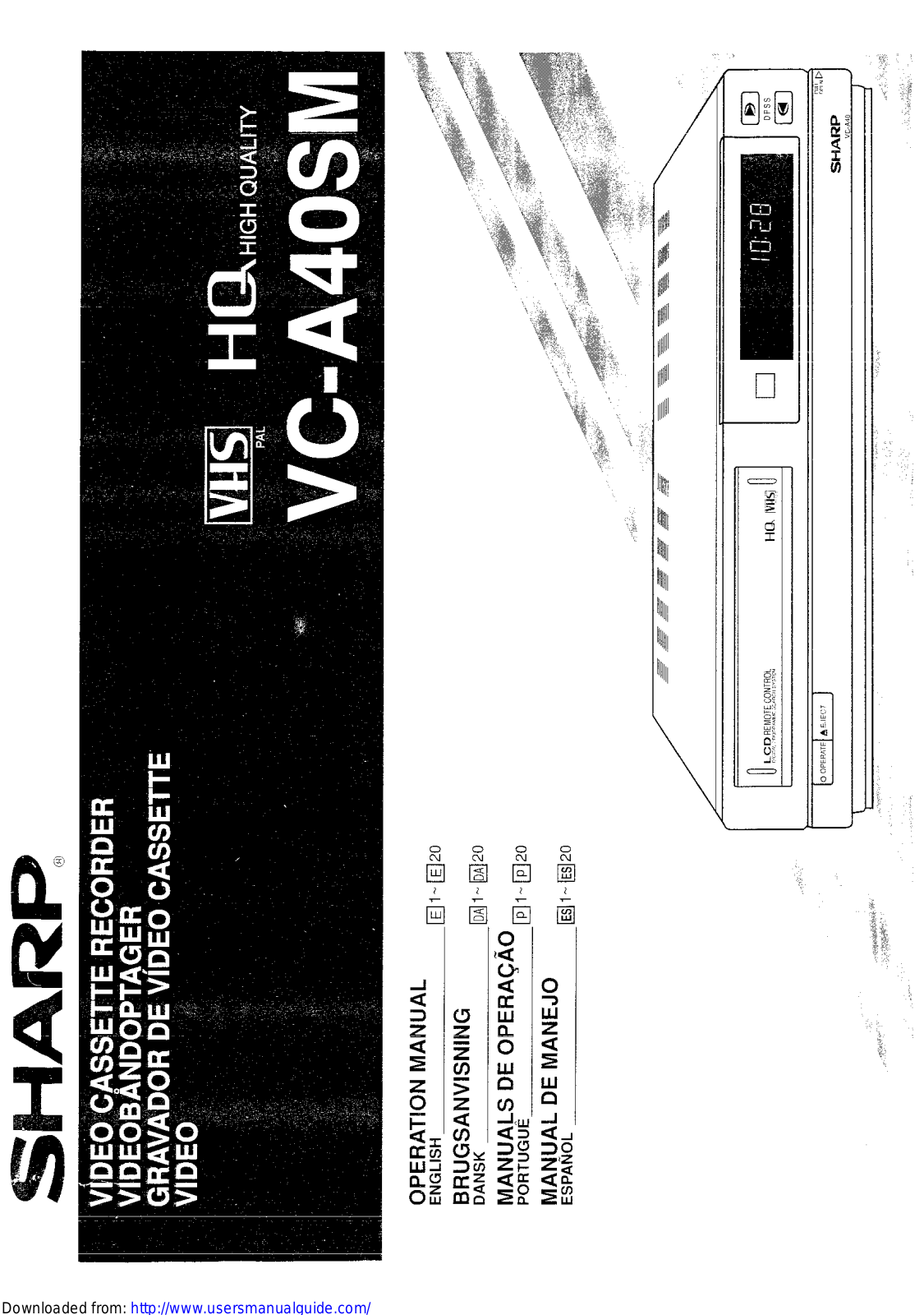 SHARP VC-A40SM User Manual