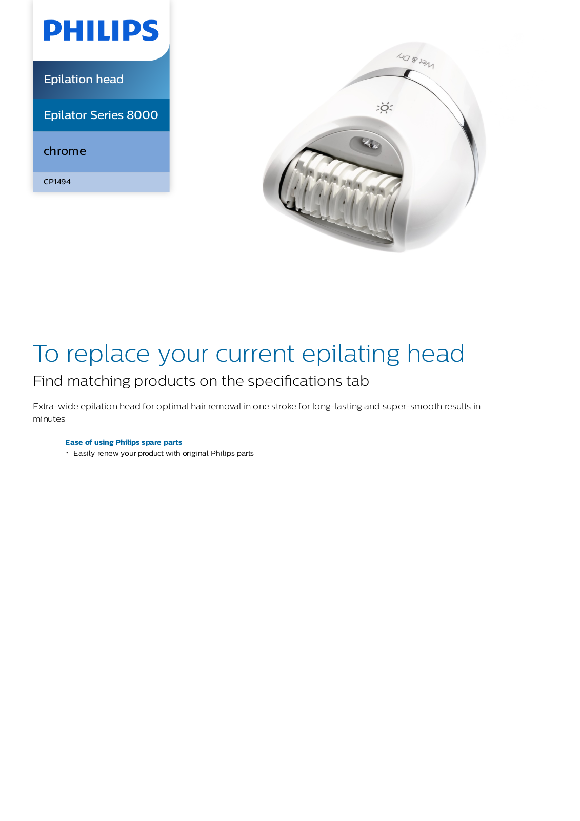 Philips CP1494/01 leaflet - ManualMachine.com