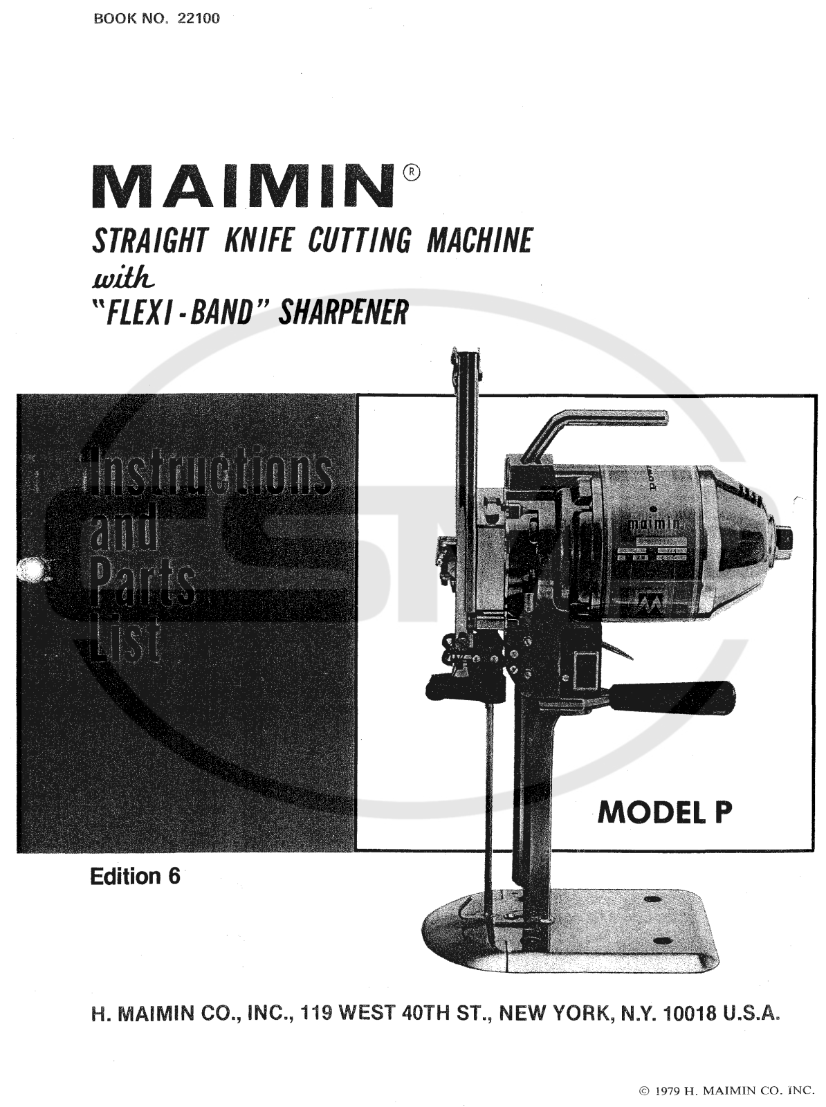 Maimin MODEL P Parts Book