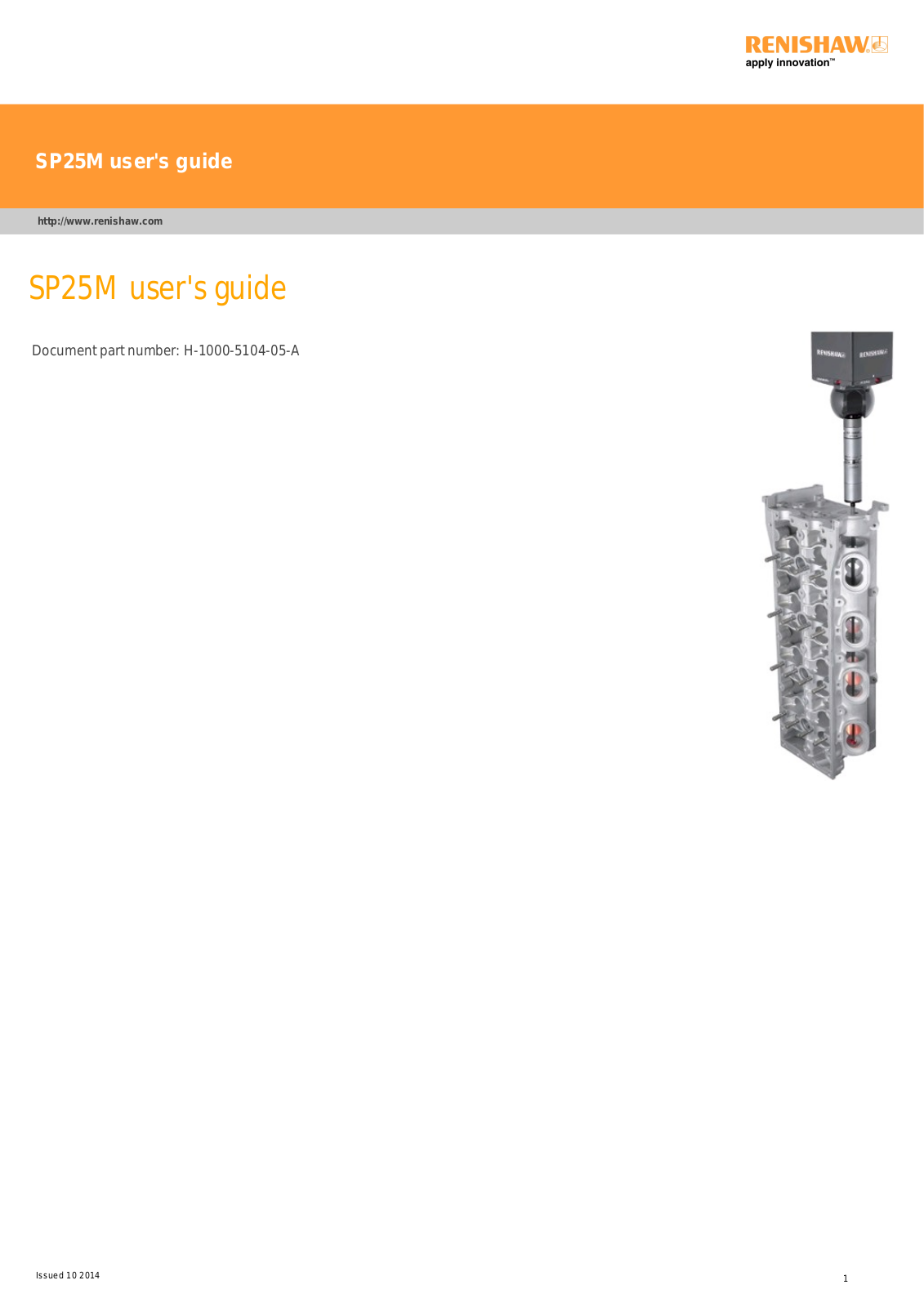 renishaw SP25M Users Guide