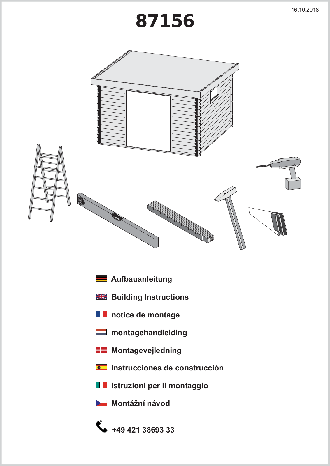 Karibu 87156 Assembly instructions