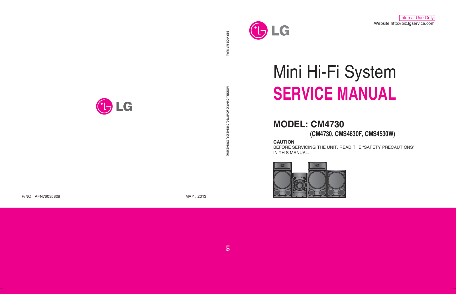 LG CM4730, CMS4630F, CMS4530W Schematic