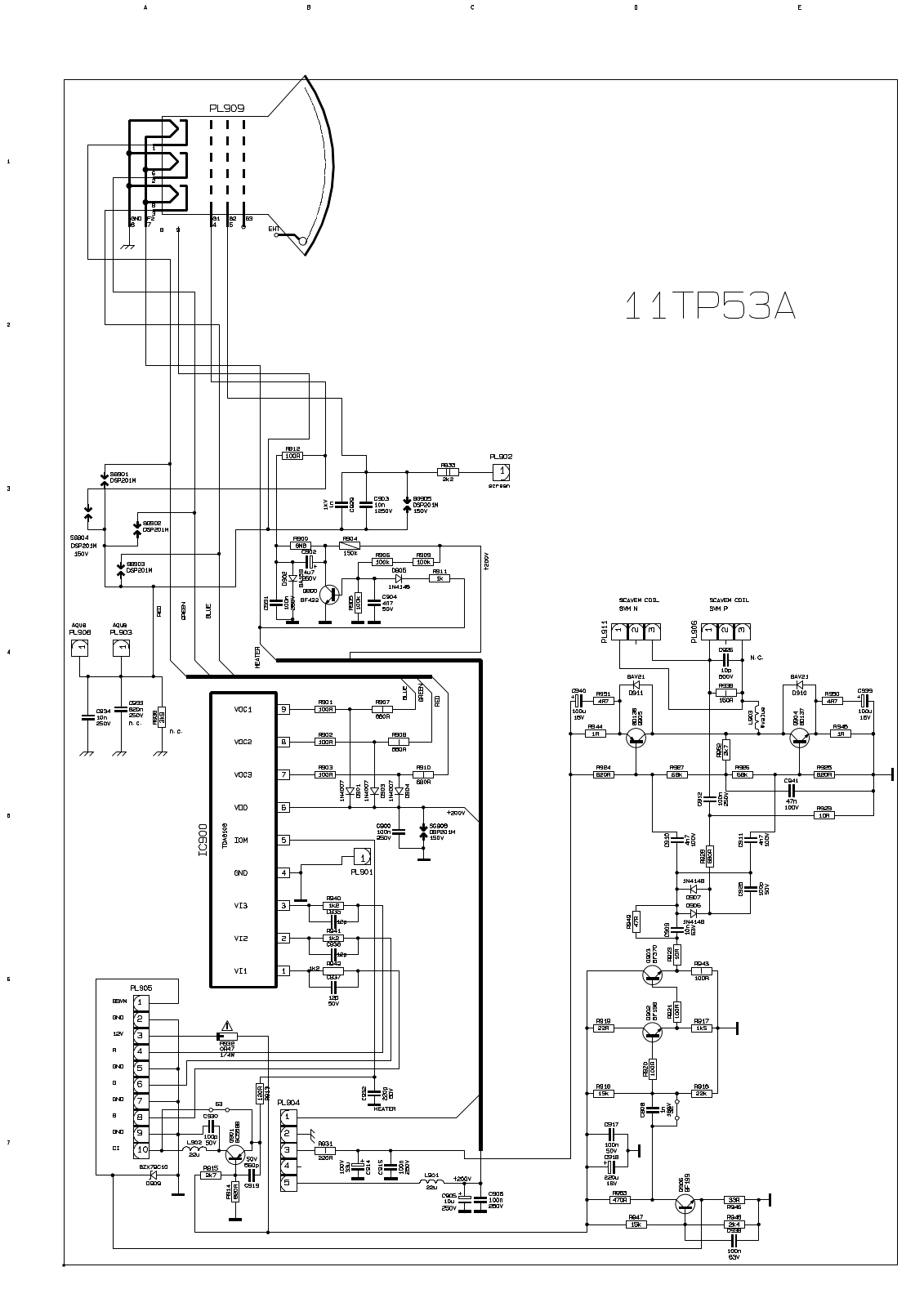 Vestel 11TP53A schematic