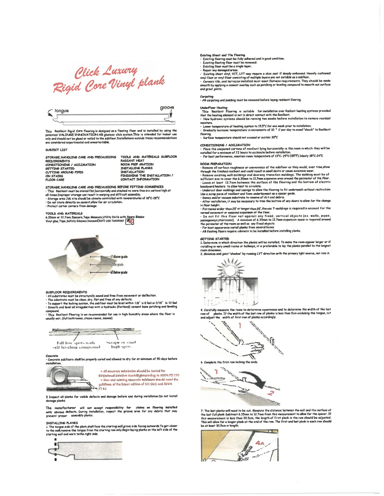Create Flooring INDW1009 Installation & Assembly - ManualMachine.com