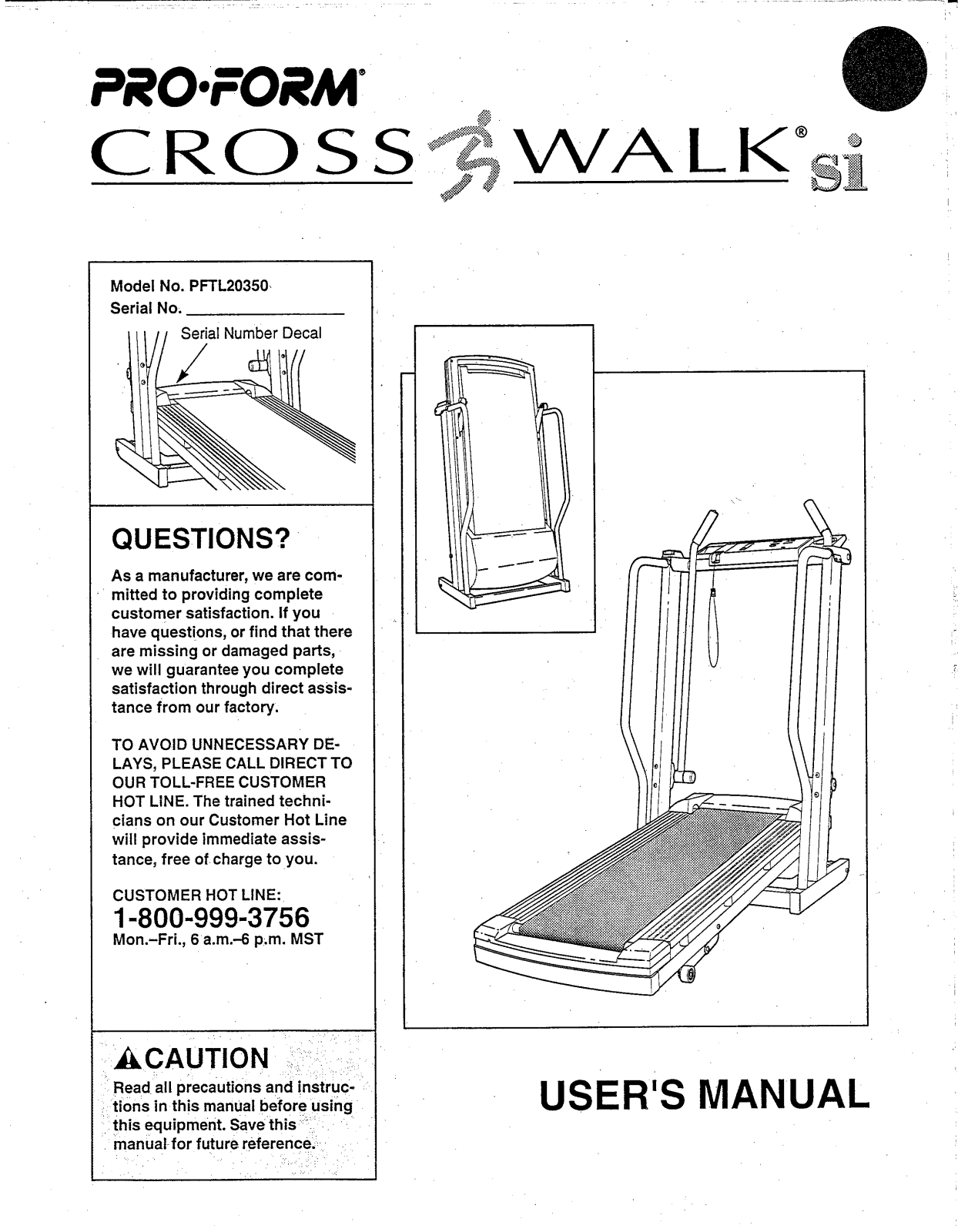 ProForm DRTL20350 User Manual