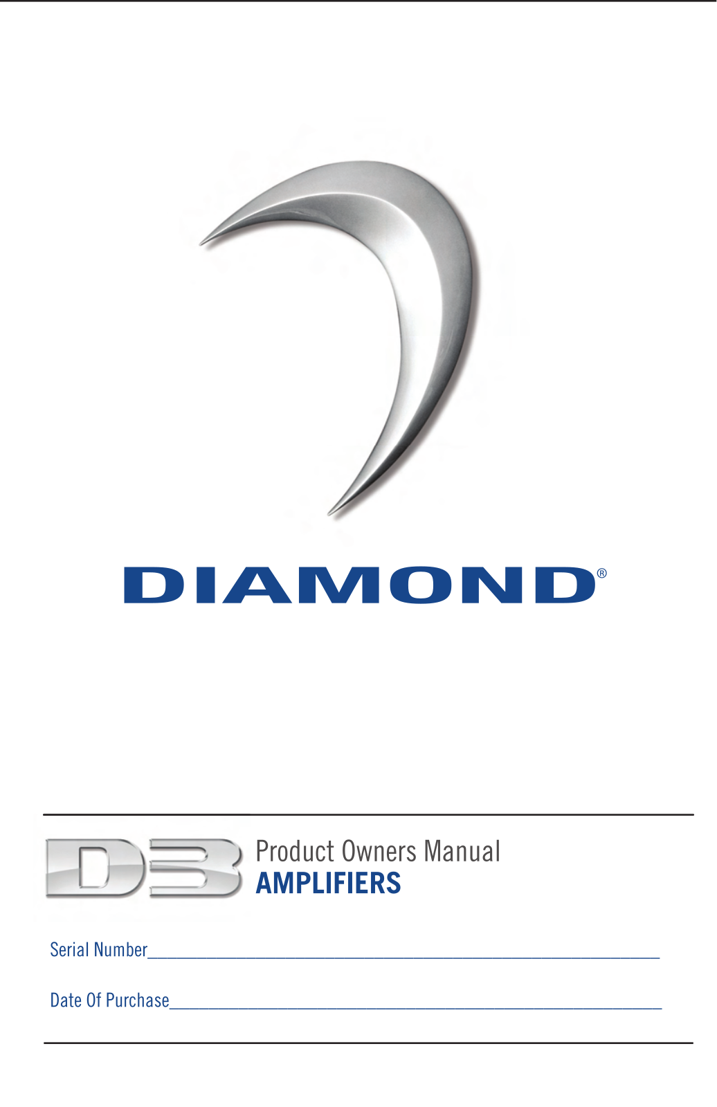 Diamond D3 User Manual