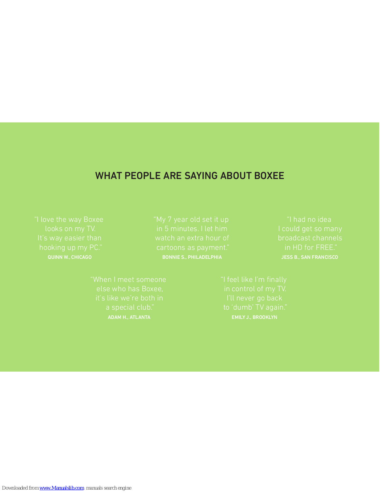 Boxee DSM-382, TV User Manual - ManualMachine.com