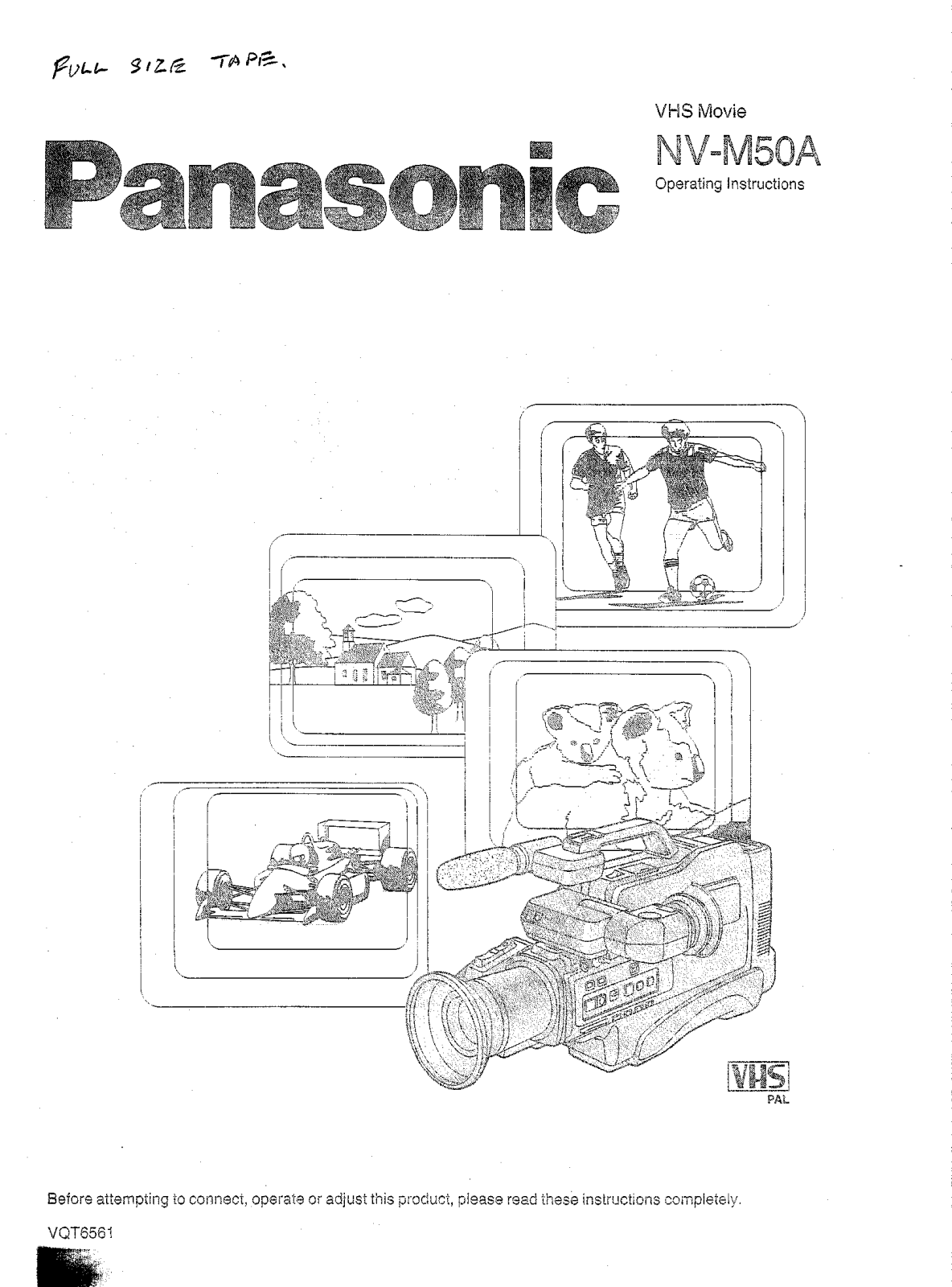 Panasonic NV-M50A User Manual