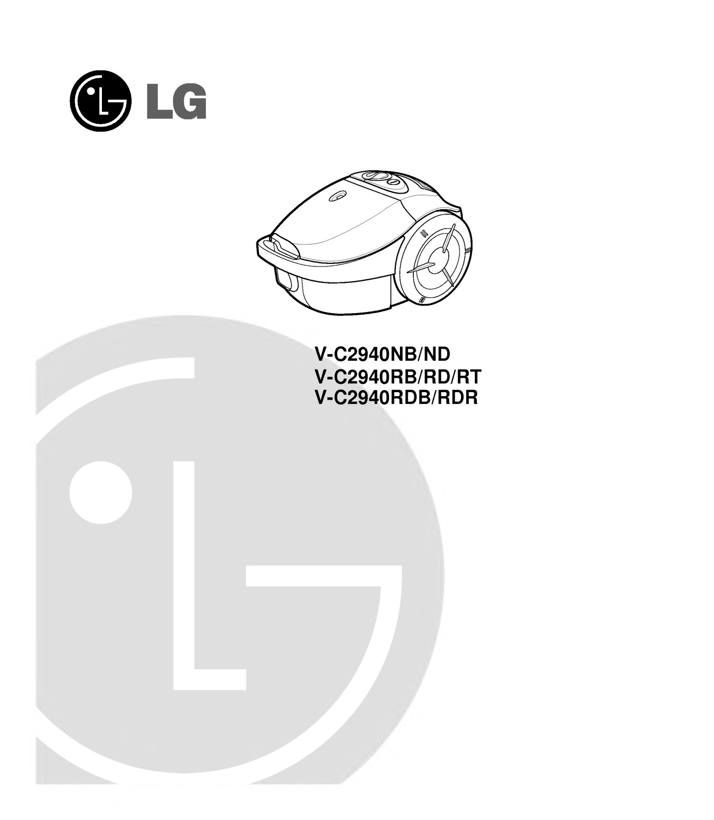 Lg V-C2940ND, V-C2940NB, V-C2940RB, V-C2940RD, V-C2940RT User Manual