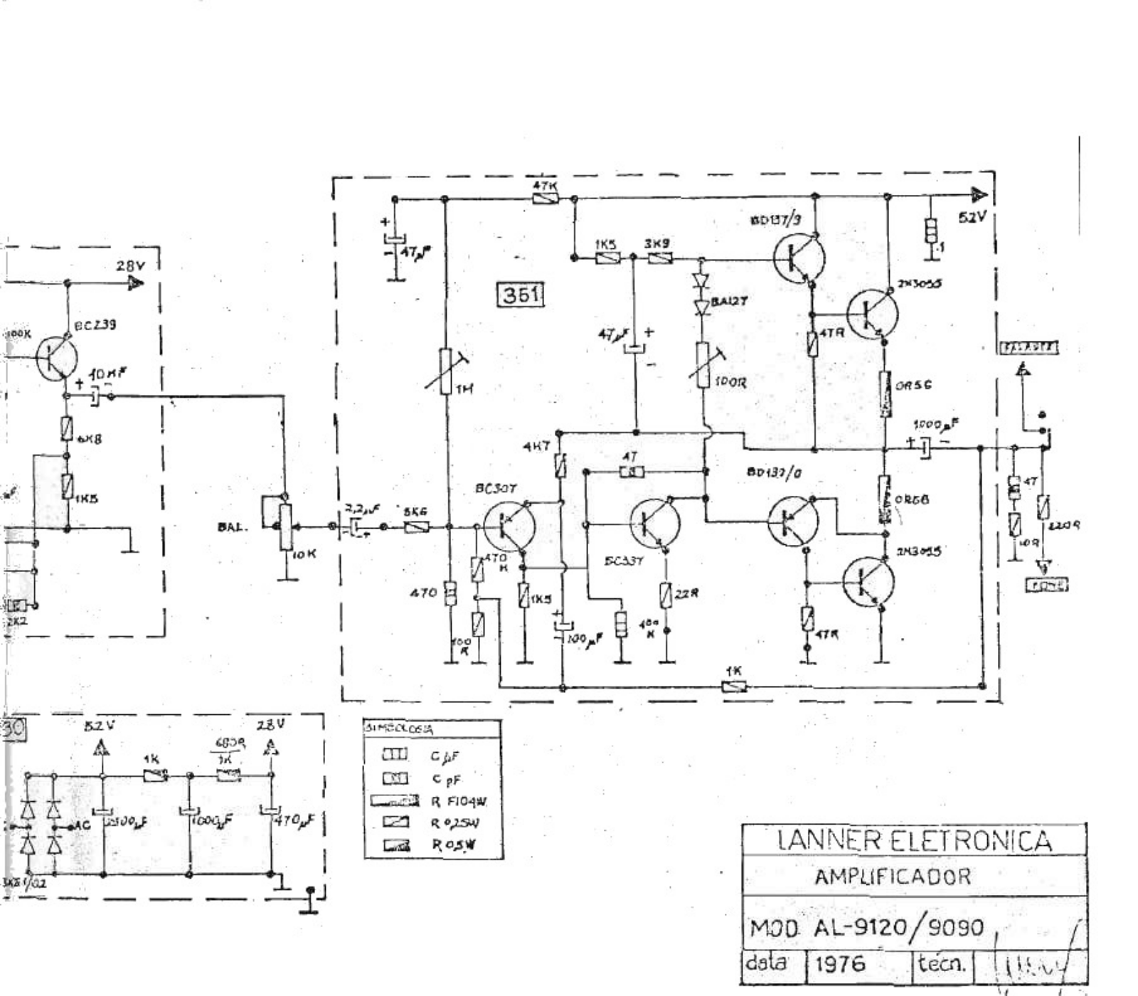 LANNER AL9120, AL9090 Schematic