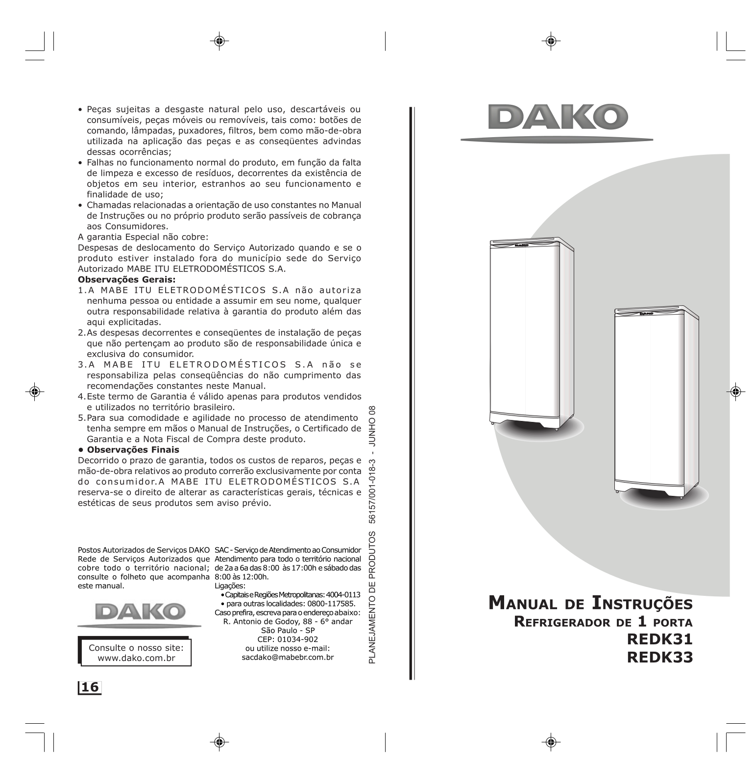 Dako REDK33, REDK31 Instructions Manual