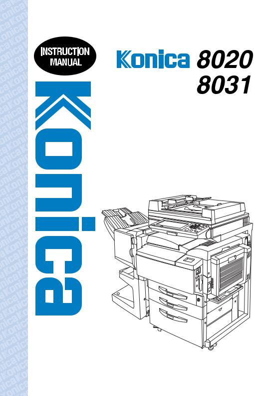 Konica minolta 8031, 8020 User Manual