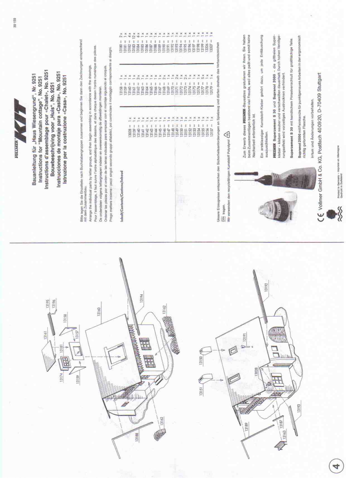 Vollmer 9251 Instructions - ManualMachine.com