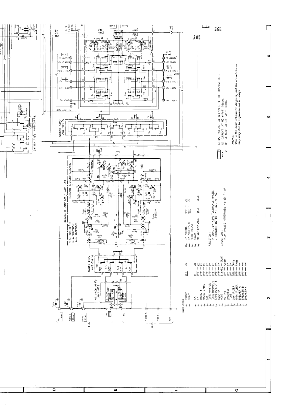 Pioneer SX-1250 Schematic