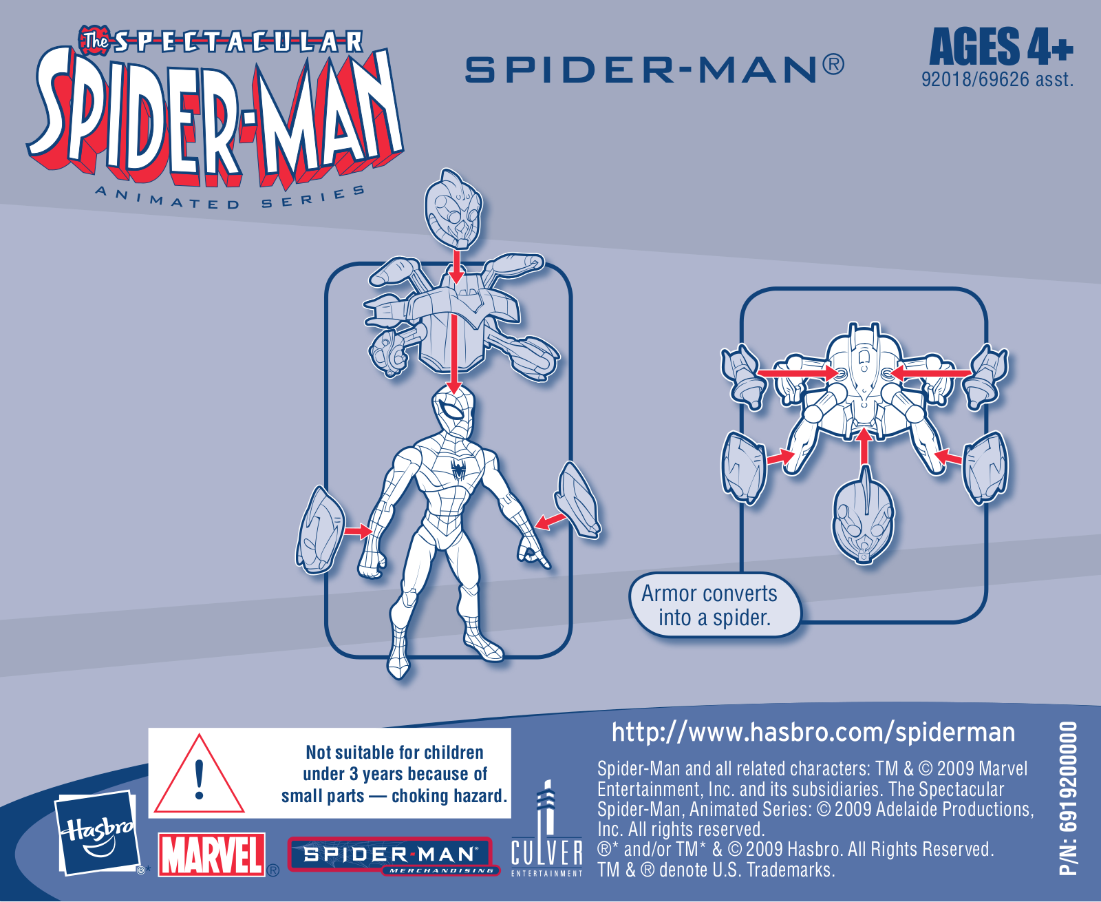 Hasbro SPIDER-MAN ANIMATED SERIES User Manual