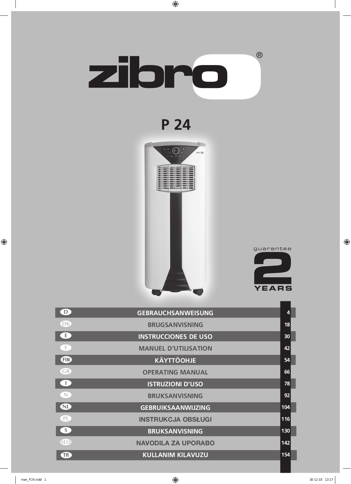 Zibro P 24 User Manual