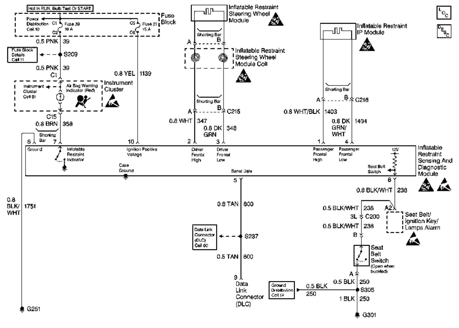 Chevrolet 1999 schematic