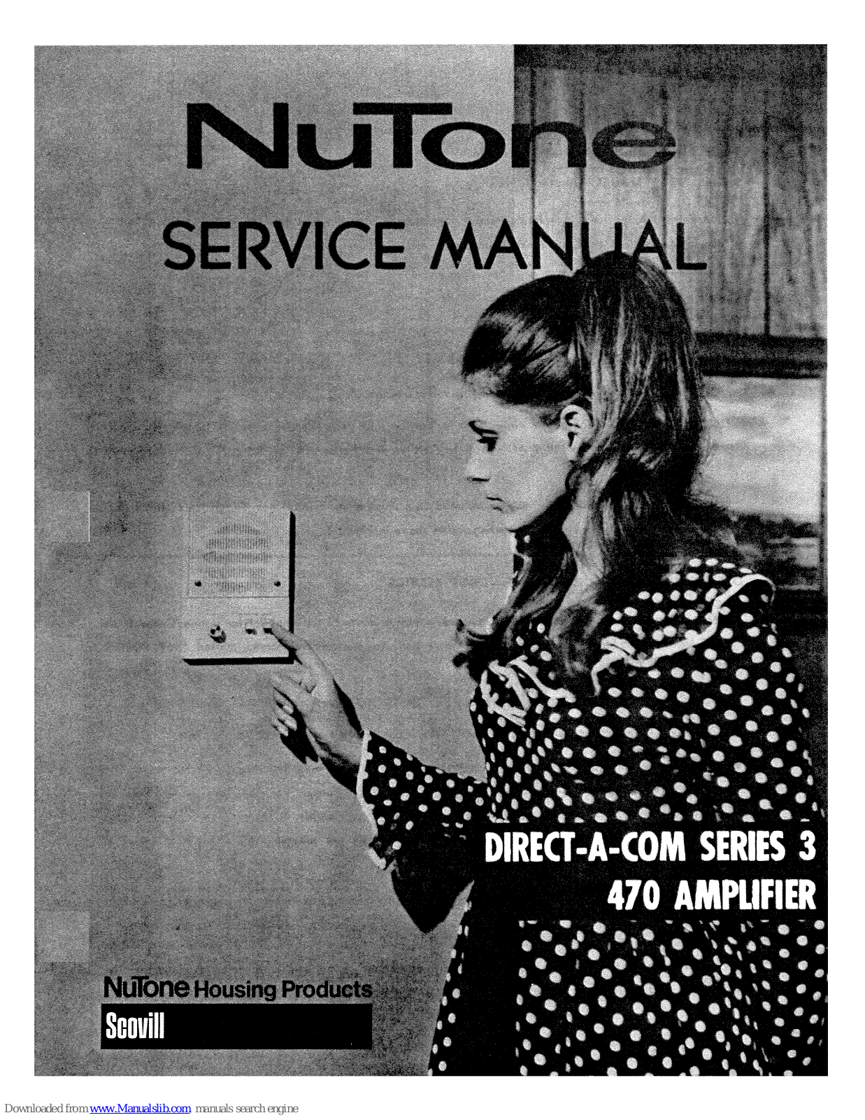 NuTone Direct-A-Com  3 470 Service Manual