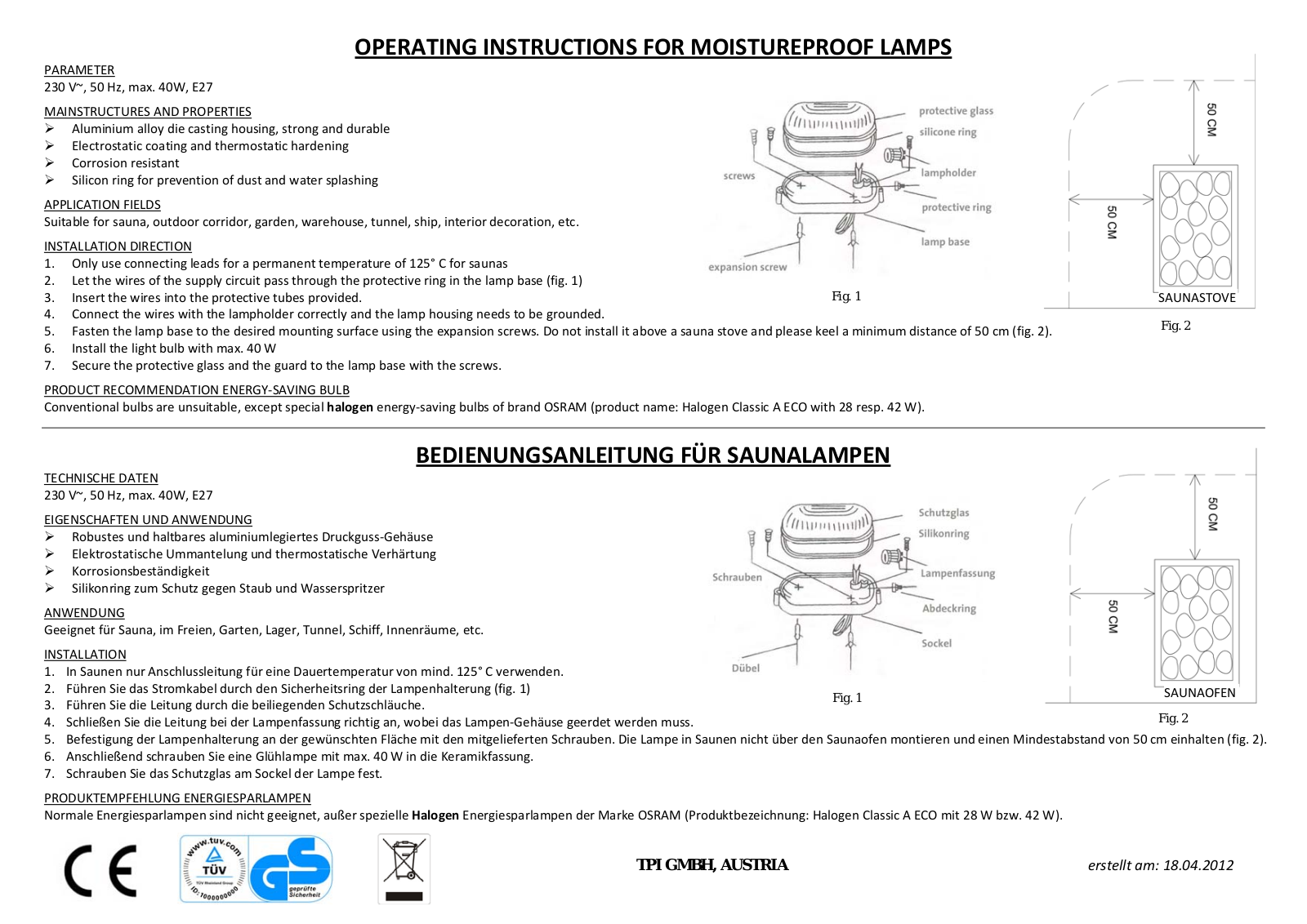 Karibu Uwe 1 Assembly instructions