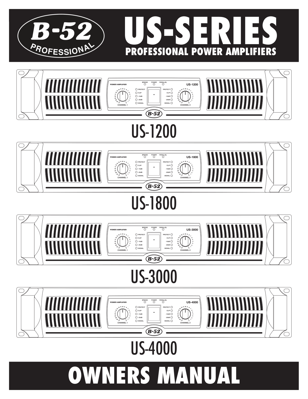 ETI Sound Systems, INC US-1200, US-3000, US-4000, US-1800 User Manual