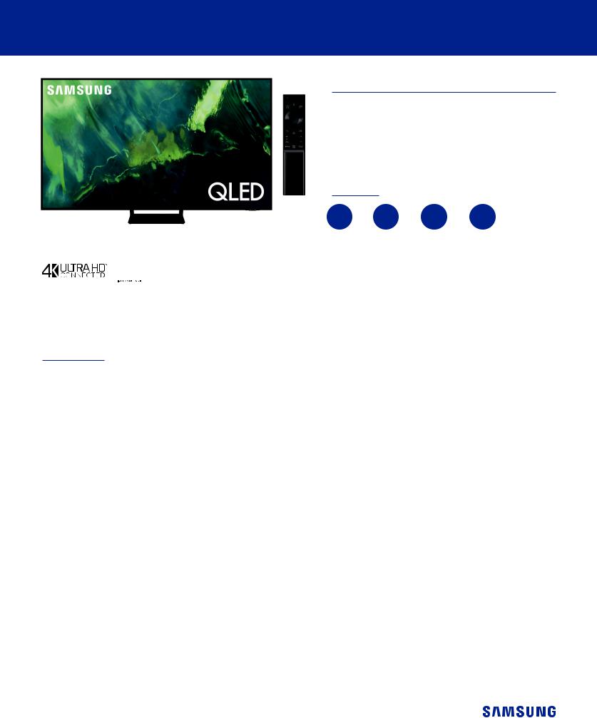 Samsung QN85Q70A, QN75Q70A, QN65Q70A, QN55Q70A Specification Sheet