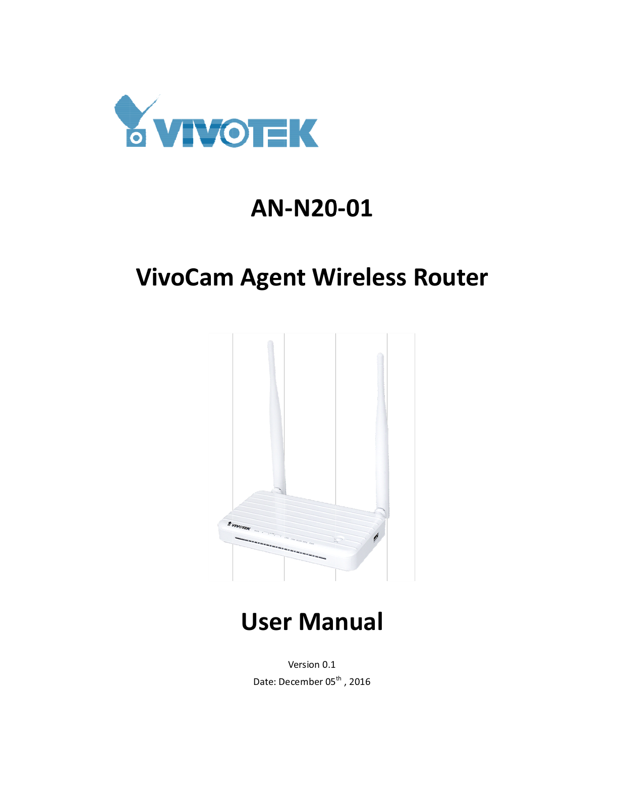 VIVOTEK AN N20 01 User Manual