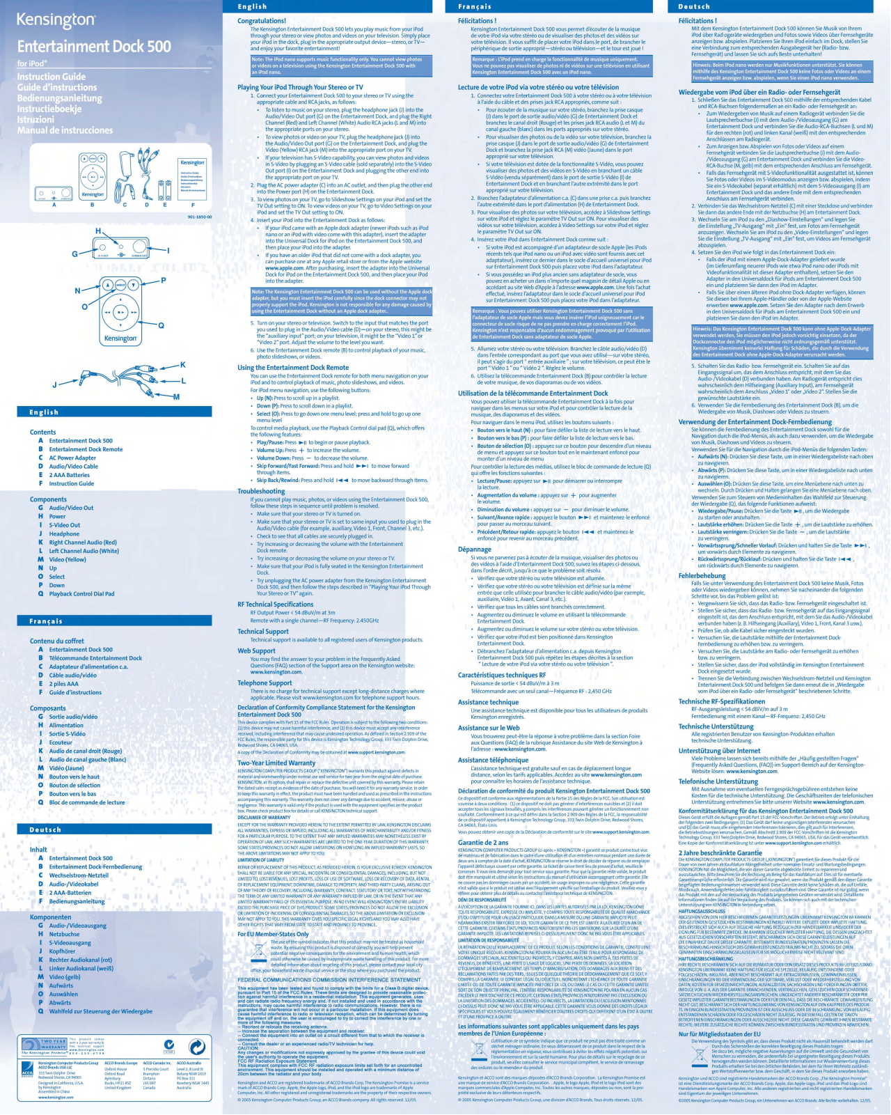 Kensington 33350 User Manual