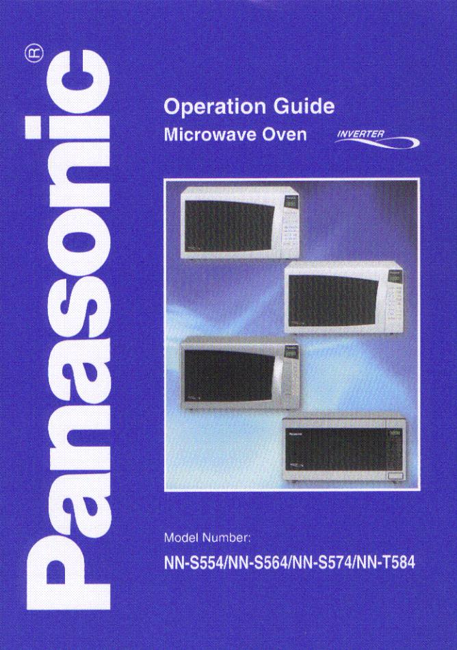 Panasonic NN-T584 Operating Instruction