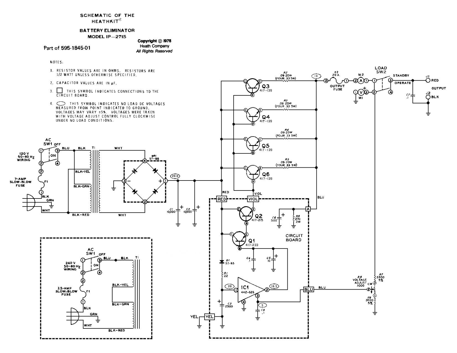 Heathkit IP-2715 Schematic