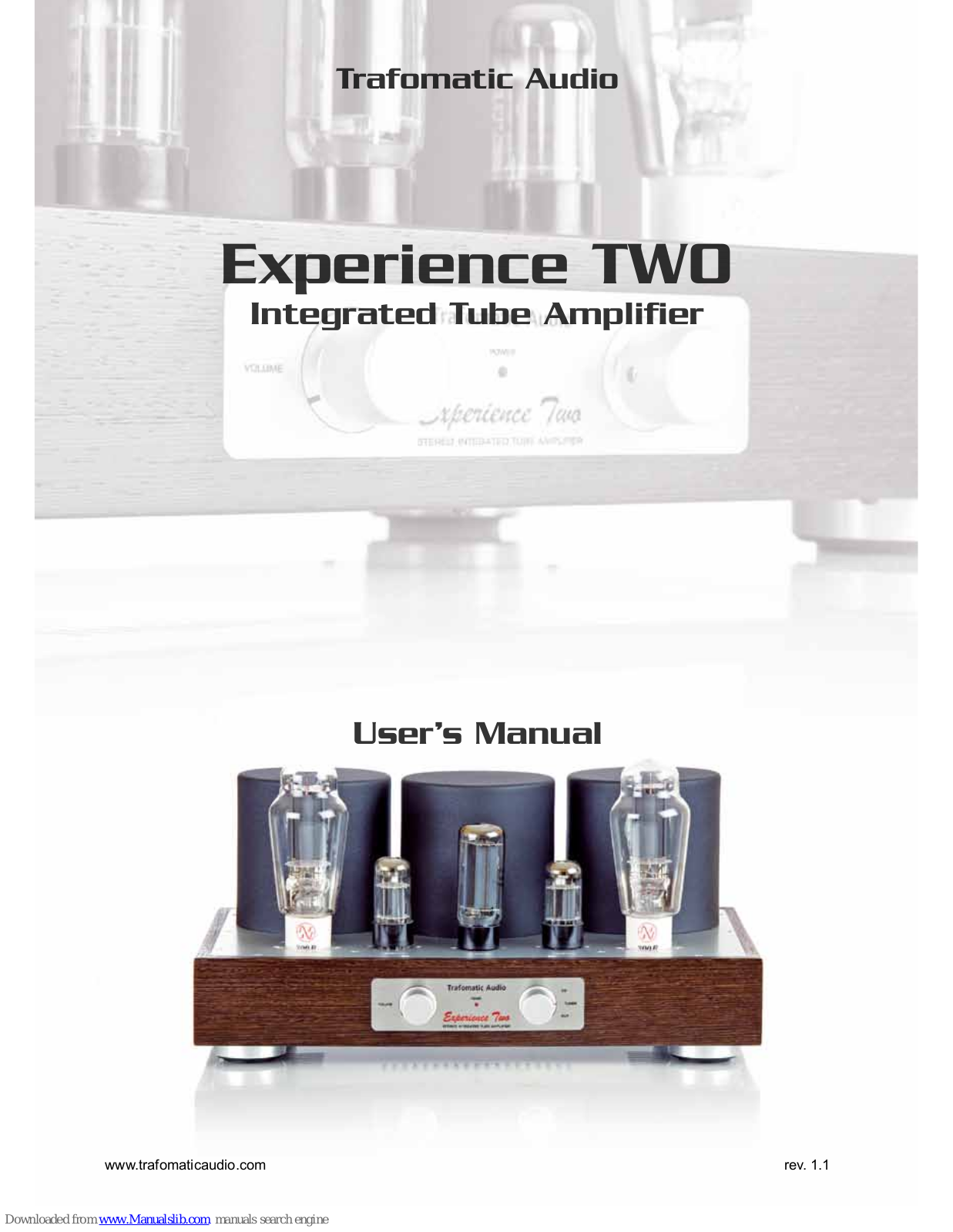 Trafomatic Audio Experience TWO, Experience ONE User Manual