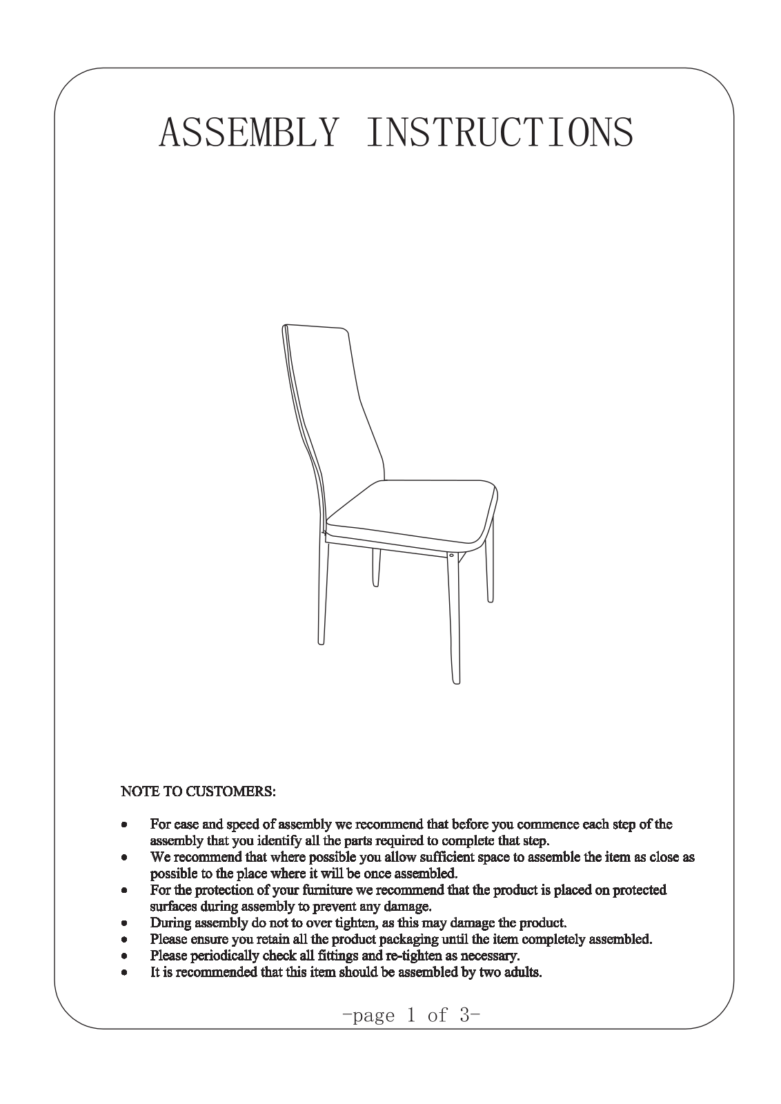 Zipcode Design W000662599 Installation & Assembly - ManualMachine.com