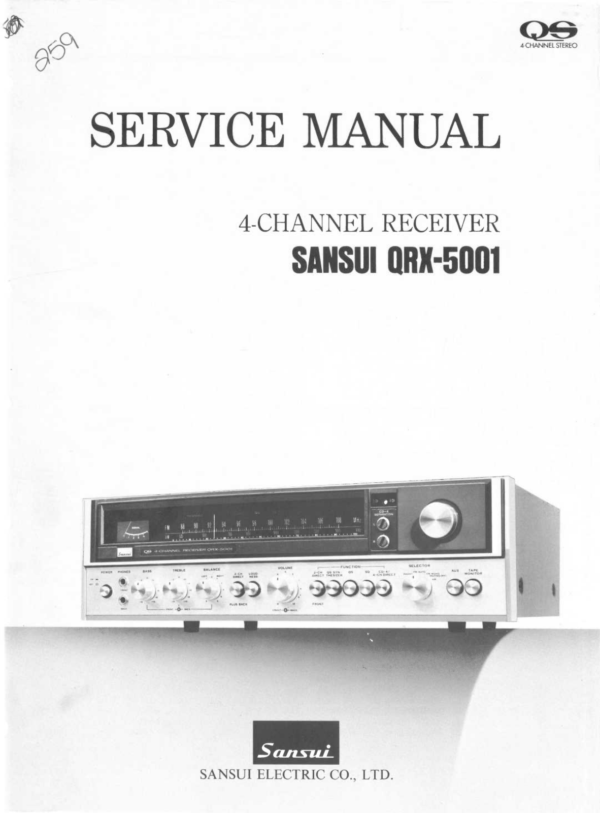 Sansui QRX-5001 Service Manual